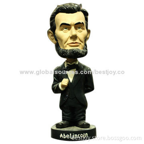 Polyresin Sculpture Wobbler Bobble Head Figure/Doll for Decorations and Promotions